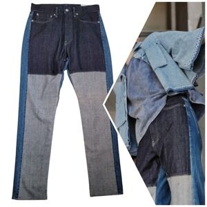 KURO‎ Japan Reworked Jeans NWT Remake Denim Tokyo Atelier Deconstructed 30 10